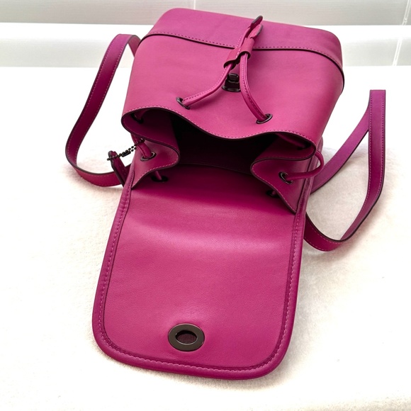 Coach Mini Leather Backpack – Fuchsia Pink - Picture 4 of 7